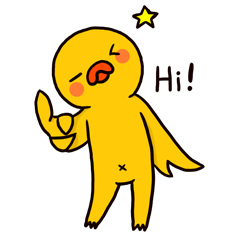 [LINEスタンプ] Hiru The duck (EN)