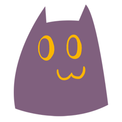 [LINEスタンプ] Purple Cat