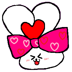 [LINEスタンプ] りぼんうさぎさん