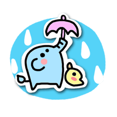 [LINEスタンプ] ゾウさんだピヨ