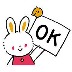 [LINEスタンプ] うさっことまちあわせスタンプの画像（メイン）