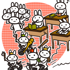 [LINEスタンプ] 楽しい☆うさぎ団2の画像（メイン）