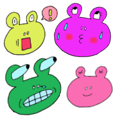 [LINEスタンプ] 百面相カエルの画像（メイン）