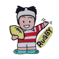 [LINEスタンプ] ラグビー大好き