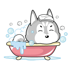 [LINEスタンプ] Dukdik Siberianの画像（メイン）