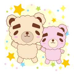 [LINEスタンプ] まゆクマ兄妹