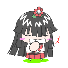 [LINEスタンプ] 長谷川・フラワーガール・花子さんの画像（メイン）