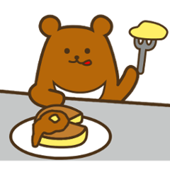 [LINEスタンプ] ツキノワグマ