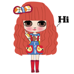 [LINEスタンプ] わたしのなまえは Alisza です