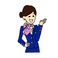 [LINEスタンプ] 客室乗務員のスタンプ