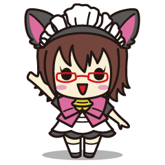 [LINEスタンプ] ネコミミメイドの日常の画像（メイン）