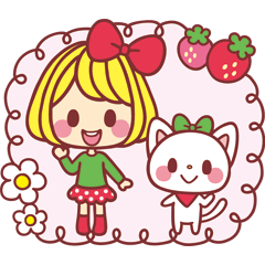 [LINEスタンプ] カンナとミーコ