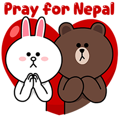 [LINEスタンプ] Pray for Nepalの画像（メイン）