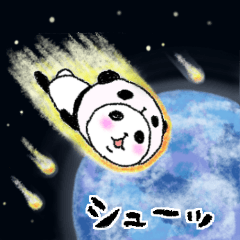 [LINEスタンプ] パンダinぱんだ6（オノマトペ編2）