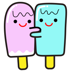 [LINEスタンプ] アイスクリームとアイスキャンディ