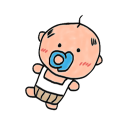 [LINEスタンプ] はらまきおじさんみたいなはらまき赤ちゃんの画像（メイン）