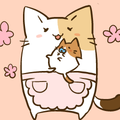 [LINEスタンプ] にゃんママ