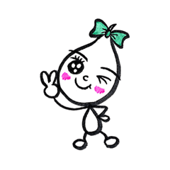 [LINEスタンプ] Kawaii Drop-chan