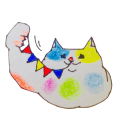 [LINEスタンプ] むちむちねこライフの画像（メイン）