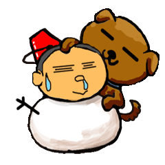 [LINEスタンプ] 驚きの優しさ！「仏のたもつくん」冬へんの画像（メイン）