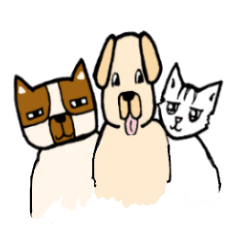 [LINEスタンプ] 俺様犬と犬と猫の画像（メイン）