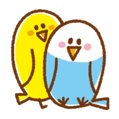 [LINEスタンプ] インコのピー助とチョロちゃんの画像（メイン）