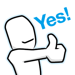 [LINEスタンプ] YES Man