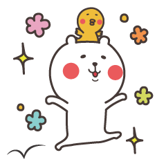 [LINEスタンプ] くまとあひるの日常の画像（メイン）