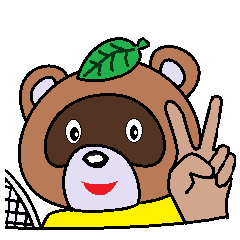 [LINEスタンプ] バドミントン たぬき