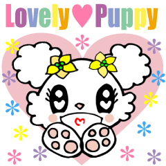 [LINEスタンプ] Lovely puppy Vol.1  甘えん坊なマルチーズの画像（メイン）