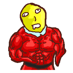 [LINEスタンプ] 黄色いマスクの赤い奴の画像（メイン）