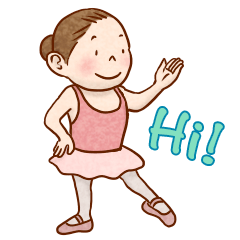 [LINEスタンプ] バレリーナのルンちゃん