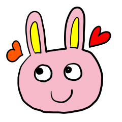 [LINEスタンプ] ピンクうさぎ