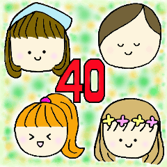 40人の女の子