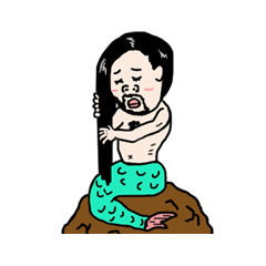 [LINEスタンプ] 目が覚めたら人魚になってたの画像（メイン）