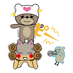 [LINEスタンプ] 鳥ぞーと愉快な仲間たちの画像（メイン）