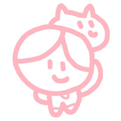 [LINEスタンプ] ほんわか子ちゃんと猫