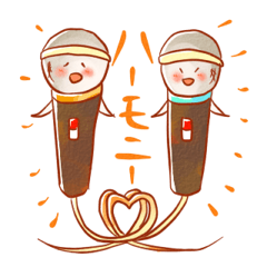 [LINEスタンプ] カラオケのマイク