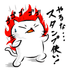 [LINEスタンプ] 白い猫ふくしき