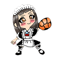 [LINEスタンプ] メイドさんがスポーツ