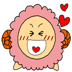 [LINEスタンプ] ほっこり！おひつじさんの画像（メイン）