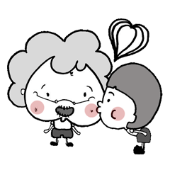 [LINEスタンプ] Heart phone