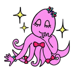 [LINEスタンプ] Elegant Octopus ～上品なタコ～の画像（メイン）