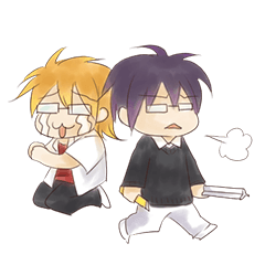 [LINEスタンプ] Mad Architect Student : Contrast Twin