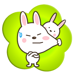 [LINEスタンプ] 2匹のうさぎ 敬語verの画像（メイン）