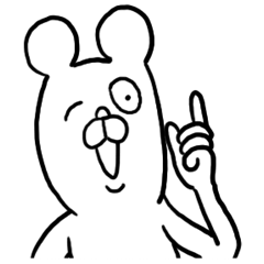 [LINEスタンプ] だってクマだもの