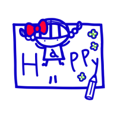 [LINEスタンプ] 紙に書いてるの画像（メイン）