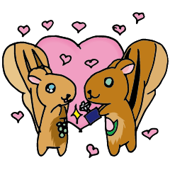 [LINEスタンプ] 新こんももリスの画像（メイン）