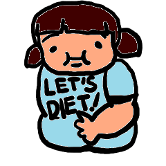 [LINEスタンプ] レッツダイエット！